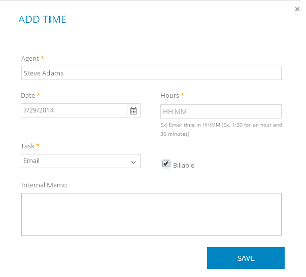Add time cayzu help desk