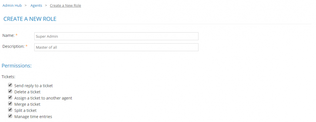 Agent Roles - Cayzu Help Desk