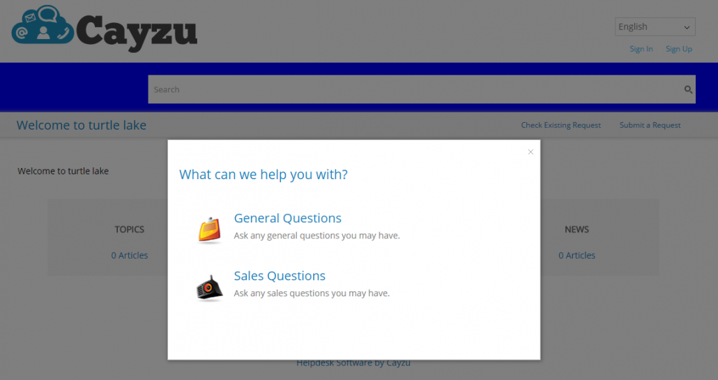 Custom Forms - Cayzu Help desk
